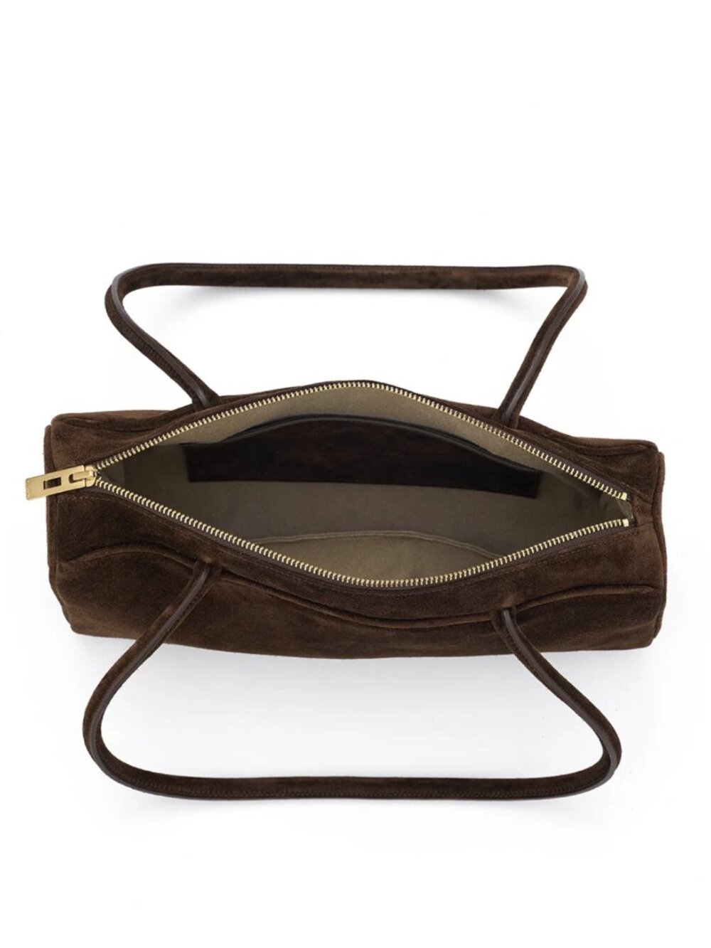 BAGLLET BG203 Brown Emilia Italian Suede Shoulder Bag Ukrainian Designer - Picture 5 of 14